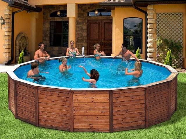 Foto piscina kokido redonda madera panelada 475 cm + depuradora !! envio