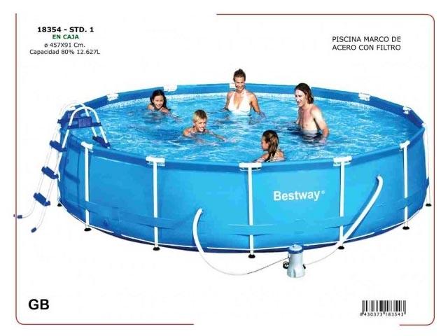 Foto Piscina marco acero filt.457x91 cm.
