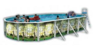 Foto Piscina ovalada mod.bosque 550x366 cm.