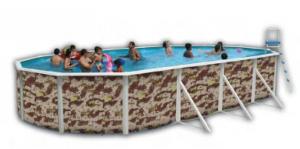 Foto Piscina ovalada mod.camuflaje 640x366 cm.