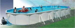 Foto Piscina serie ovalada 640x366 cm.