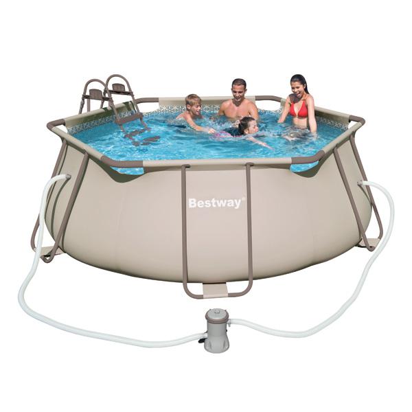 Foto Piscina Steel Pro Gris