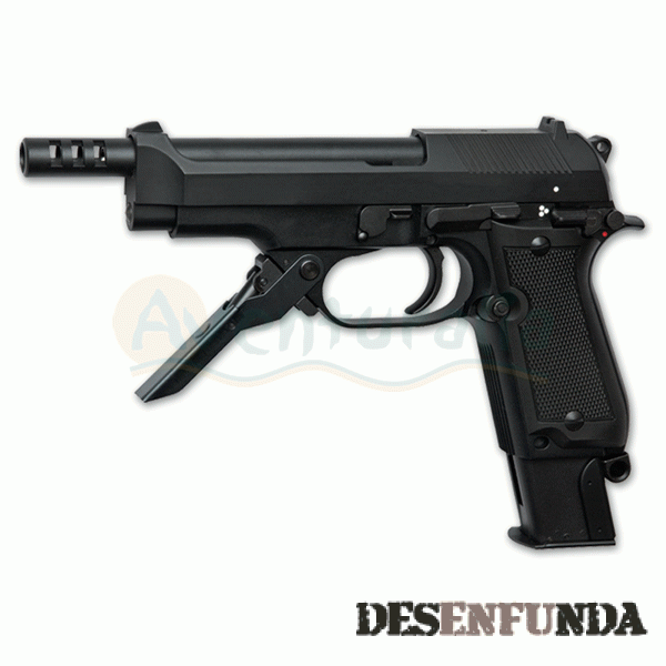 Foto Pistola ASG de gas con blowback modelo M93R II Semi-ráfaga Polímero y metal A16164