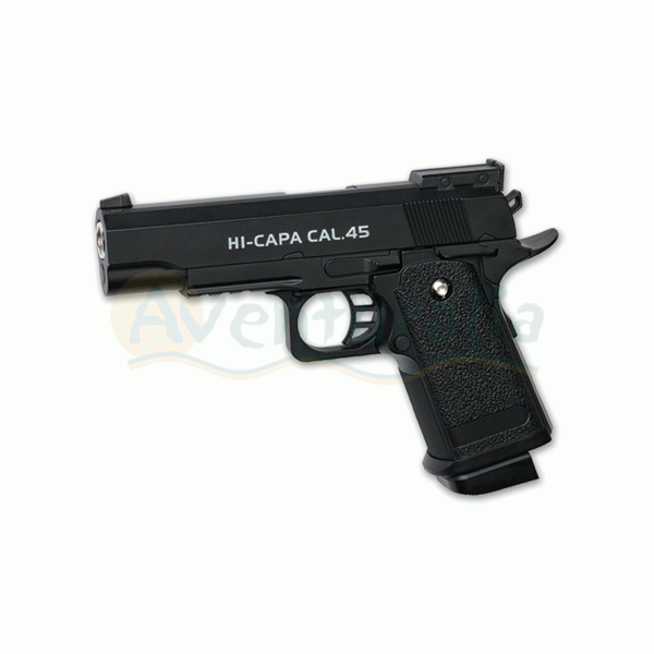 Foto Pistola ASG de muelle de airsoft modelo Hi-capa Cal.45