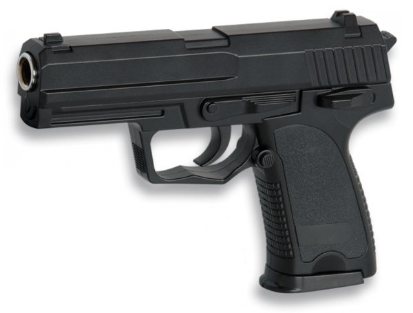 Foto Pistola de muelle serie metálica Airsoft color negro Cyma peso 295g Calibre 6 mm Potencia 51 m/s 35612