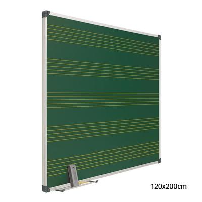 Foto Pizarra verde pentagrama magnética 120 x 200 cm Acero Vitrificado Planning Sisplamo