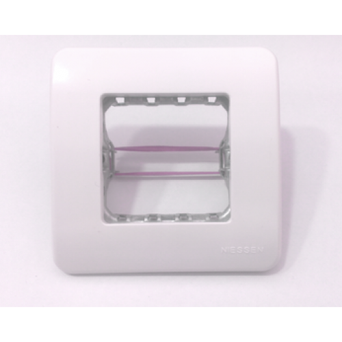 Foto Placa 1 elemento Niessen Stylo blanco alpino con garras