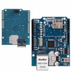 Foto placa arduino con ethernet shield w5100 - domotica , servidor web