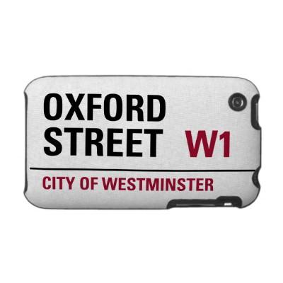 Foto Placa de calle de Oxford Iphone 3 Cárcasas