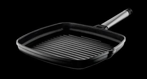 Foto Plancha carne castey con mango inoxidable 22x22 cm