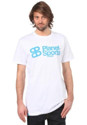 Foto Planet Sports Corporate Logo S/S Slimfit T-Shirt white/cyan