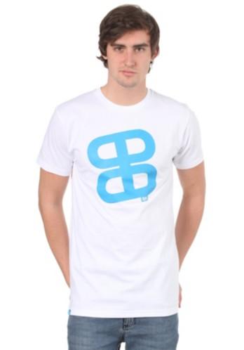 Foto Planet Sports Icon Print S/S Slimfit T-Shirt white/cyan