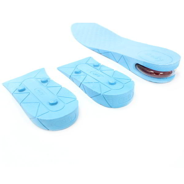Foto Plantillas para crecer Alzas para Zapatos Elevadoras Estatura 7cm Azul
