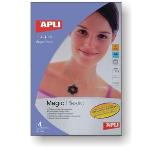 Foto Plastico Magico Apli Inkjet - encoge al horno - magic plastc
