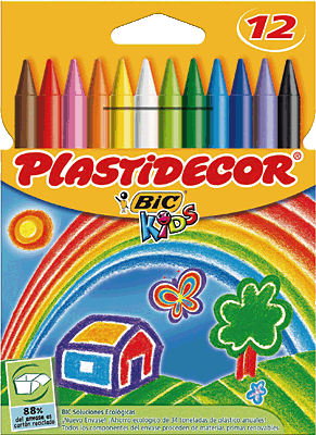 Foto Plastidecor Bic estuche 12 lápices