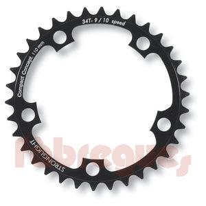 Foto Plato 48 aluminio adaptable Shimano mtb negro Stronglight