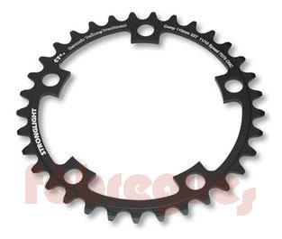 Foto Plato CT2 110mm - 53 10/11v.negro Stronglight