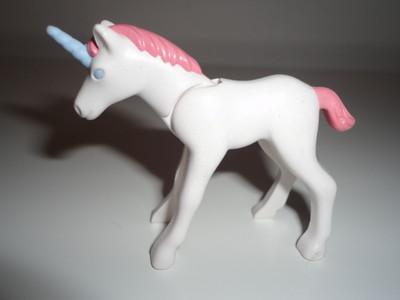 Foto playmobil - unicornio cuernillo azul animales castillo fantasia princesa princes