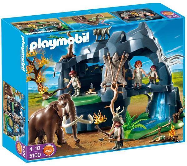 Foto Playmobil 5100 - cueva prehistórica con mamut + 5103 - hombres prehist