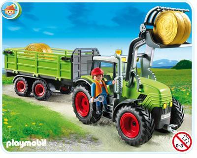 Foto PLAYMOBIL 5121 Tractor Gigante con Remolque