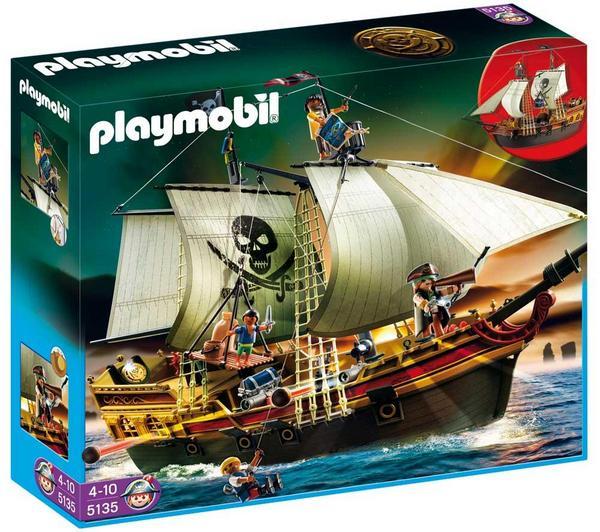 Foto Playmobil 5135 - barco pirata de ataque + 5137 - barco pirata con tibu