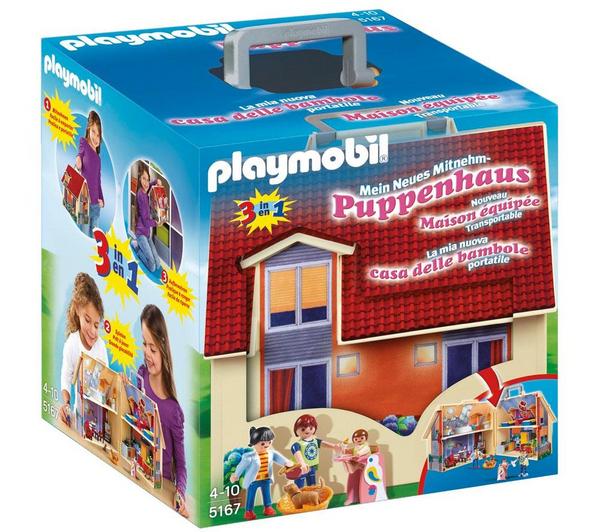 Foto Playmobil 5167 - casa muñecas maletín + 4285 baño