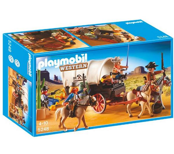 Foto Playmobil 5248 - caravana con vaqueros y bandidos