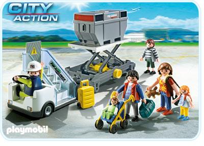 Foto PLAYMOBIL 5262 Pasarela con remolque de carga