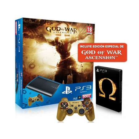 Foto Playstation 3 Slim 500GB + God of War : Ascension