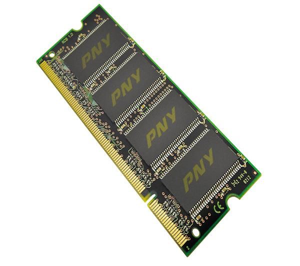 Foto Pny memoria portátil 1 gb ddr 333 mhz so-dimm pc2700 (s1gbn16t333n-sb)