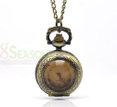 Foto Pocket Watch Collar Reloj Bolsillo Rabbit Camafeo Cameo Charm Kawaii Necklace