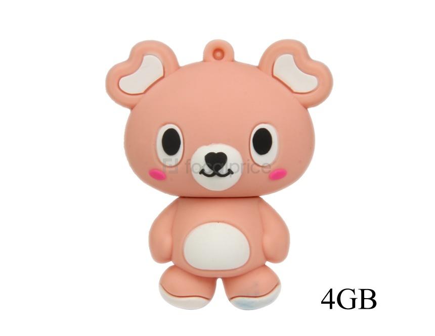 Foto Poco Racoon Diseño Flash Drive de 4 GB (Rosa)