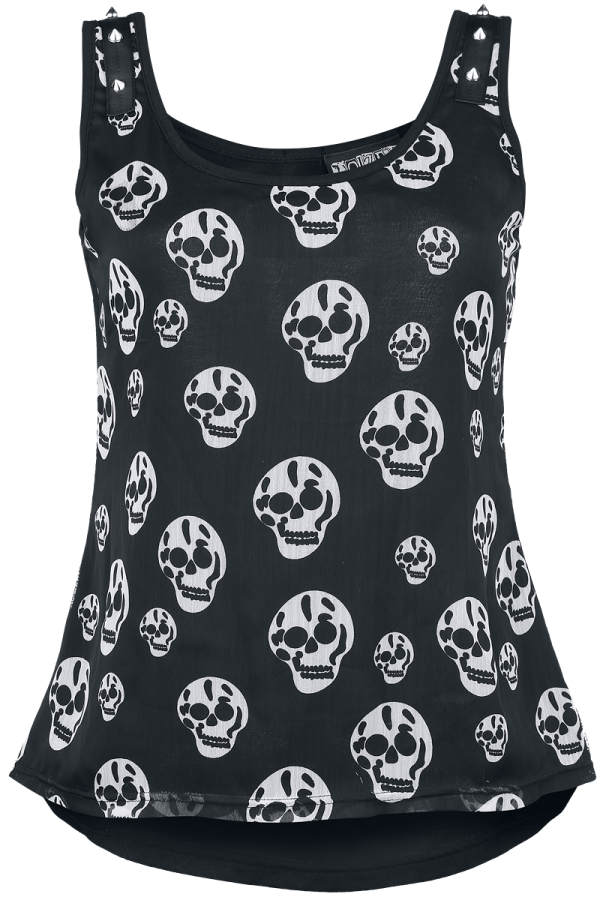 Foto Poizen Industries: Skull Flow Top - Top Mujer