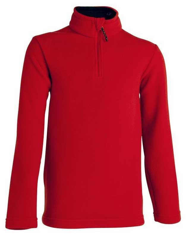 Foto polar 1/2 cremallera quechua forclaz 50 junior rojo talla 5 años