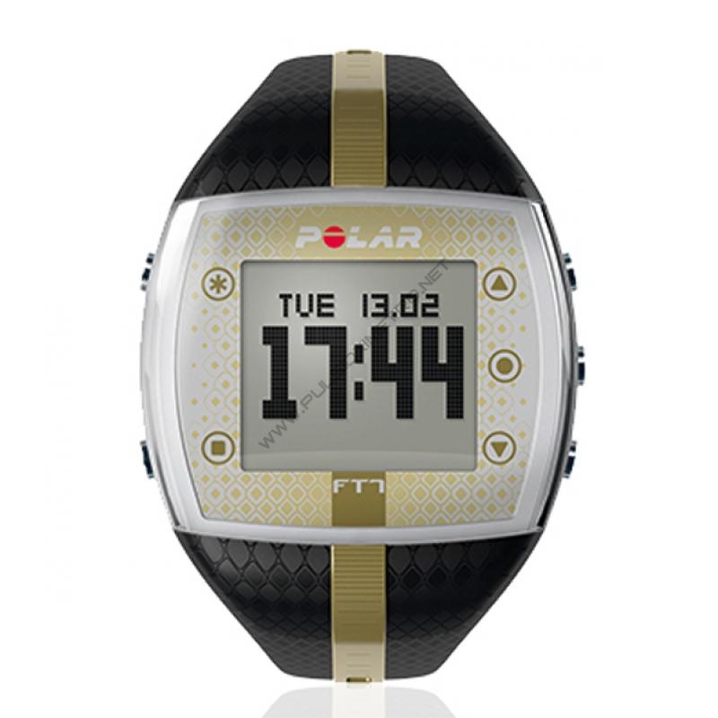 Foto Polar FT7 Negro/Oro Pulsómetro