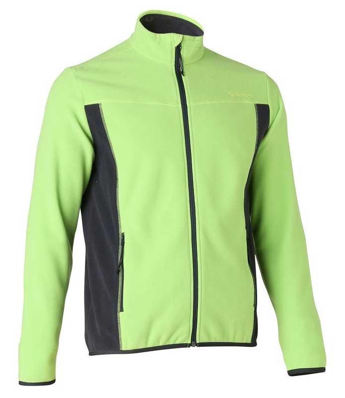 Foto polar quechua forclaz 200 hombre verde/negro talla l