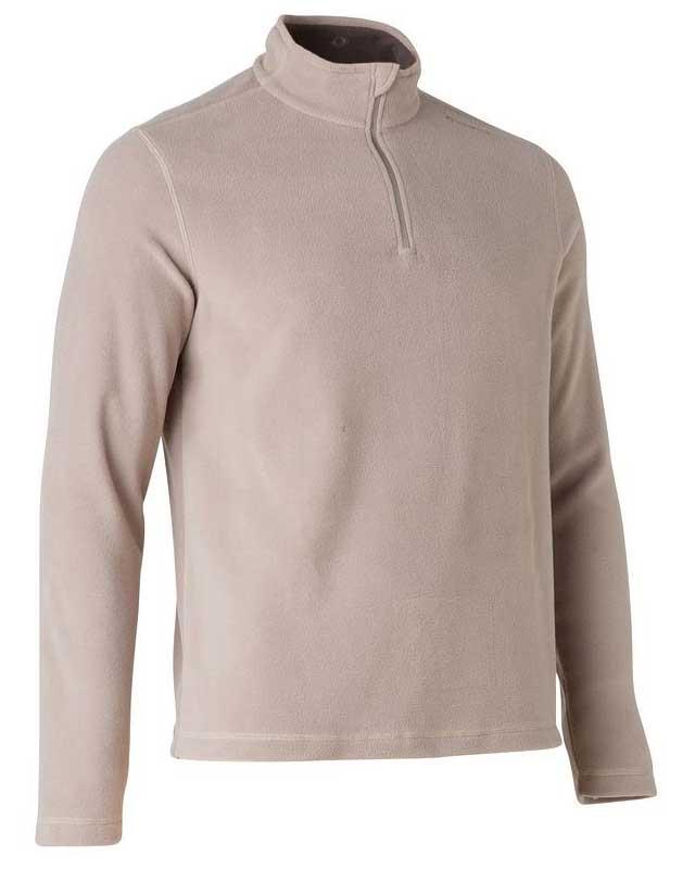 Foto polar quechua forclaz 50 cremallera hombre beige talla l