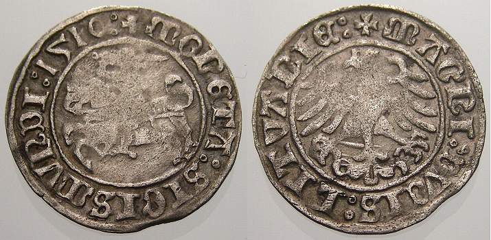 Foto Polen-Litauen Halbgroschen 1510