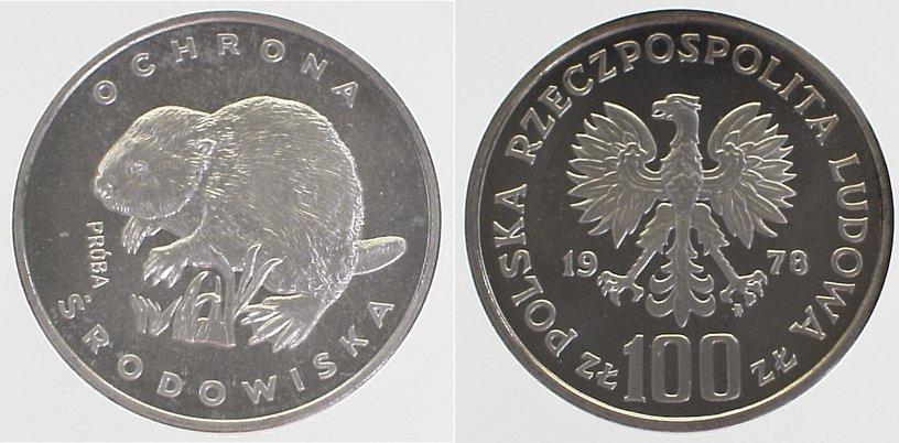 Foto Polen Probe 100 Zlotych 1978