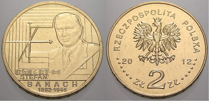 Foto Polen-Republik 1990 bis Heute 2 Zlote (Banach) 2012