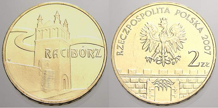 Foto Polen-Republik 1990 bis Heute 2 Zlote (Raciborz) 2007