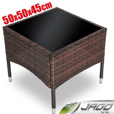 Foto Polirattán Mesa De Polirattán Mesa De Té  Mesa Rattán Artificial  Jardín Marrón