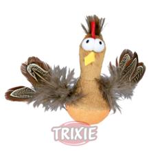 Foto pollo roly-poly plumas y sonido 10 cm