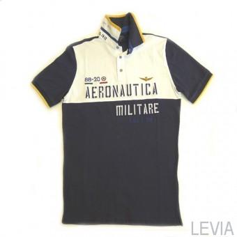 Foto Polo aeronautica militare hombre po477 blue