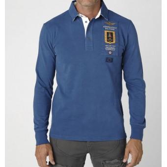 Foto Polo aeronautica militare hombre po522 blue