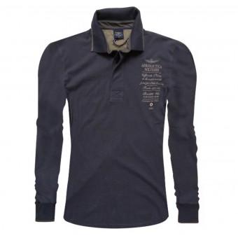 Foto Polo aeronautica militare hombre po545 blue