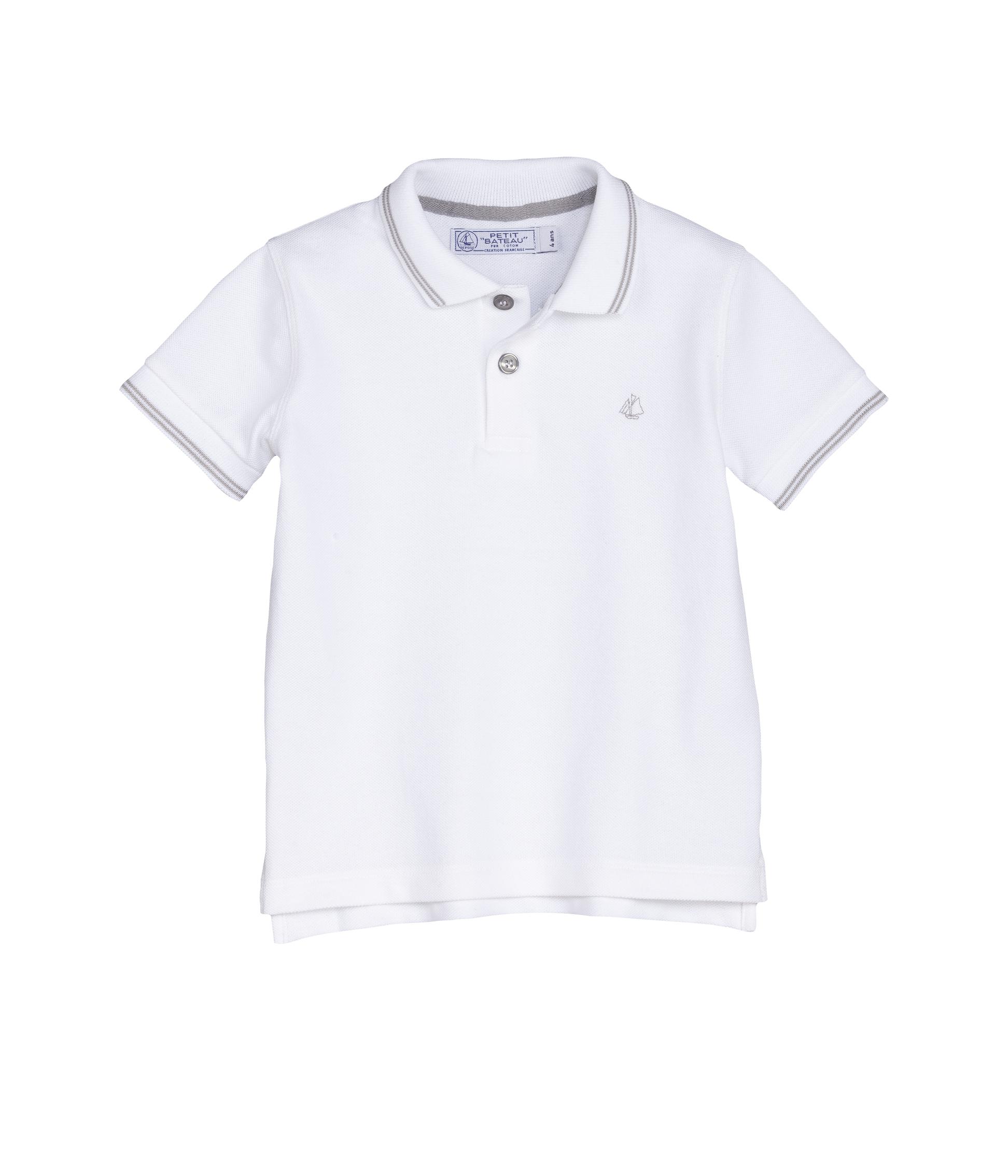 Foto Polo blanco de Petit Bateau-4 años