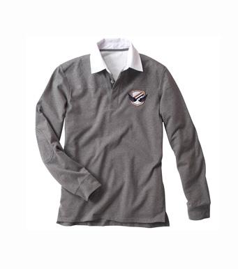 Foto Polo estilo rugby manga larga hombre