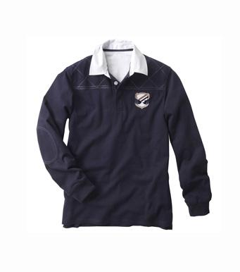 Foto Polo estilo rugby manga larga hombre