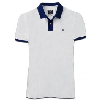 Foto Polo hackett cont trim shield white
